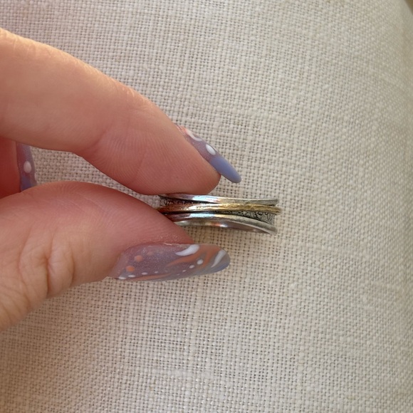 Silpada Float On Spinner Ring Two Tone - Picture 5 of 9